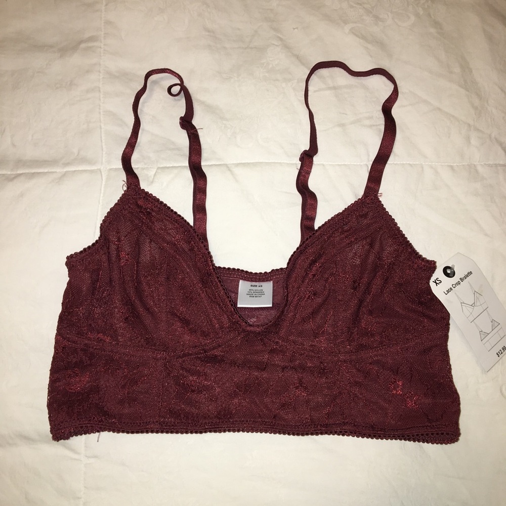 Ruby Red Lace Bralette